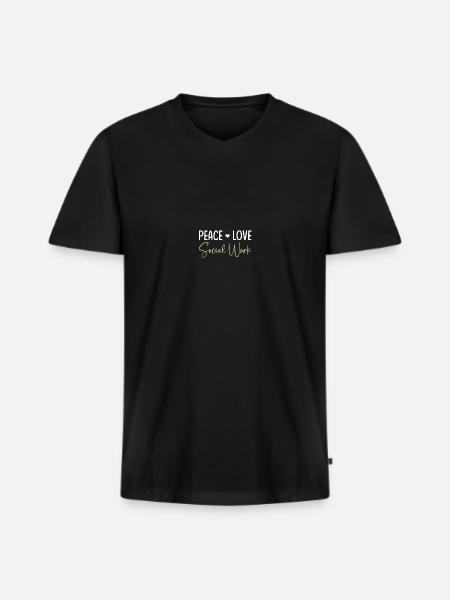 School Social Worker - Men's Premium Organic T-shirt with V-neck - black