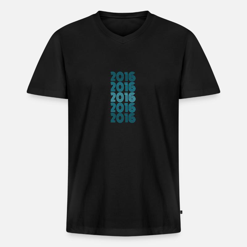 Jungeselle 2016 - Männer Premium Bio T-Shirt mit V-Ausschnitt - Schwarz