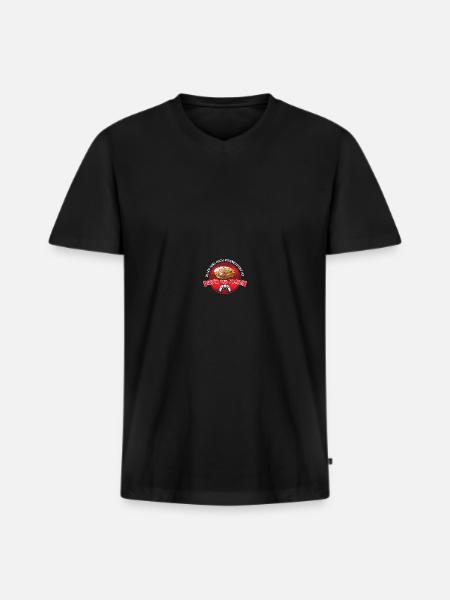 Döner und Zocken - Männer Premium Bio T-Shirt mit V-Ausschnitt - Schwarz