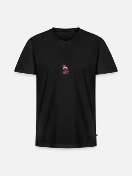 Urban Farming Berry Lovers - Men's Premium Organic T-shirt with V-neck - black