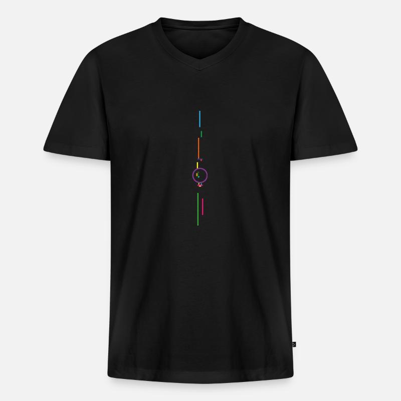 Turmpxl bnt - Männer Premium Bio T-Shirt mit V-Ausschnitt - Schwarz