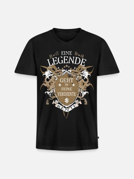 A legend retires - Men's Premium Organic T-shirt with V-neck - black