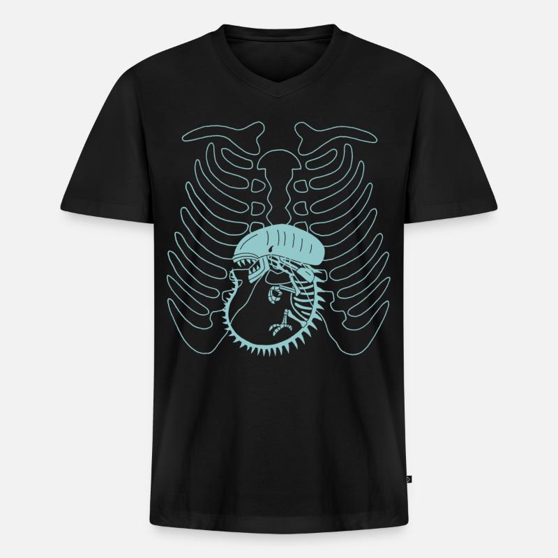 Das Monster in dir - Männer Premium Bio T-Shirt mit V-Ausschnitt - Schwarz