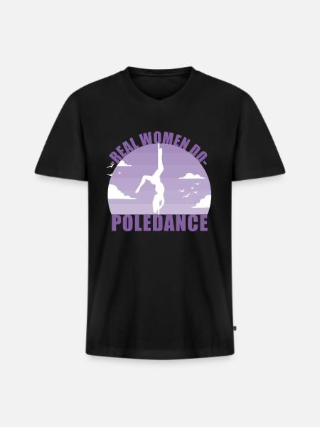 Pole Dance Dancer Poledancing Pole Gift - T-shirt encolure en V Premium bio Homme - noir