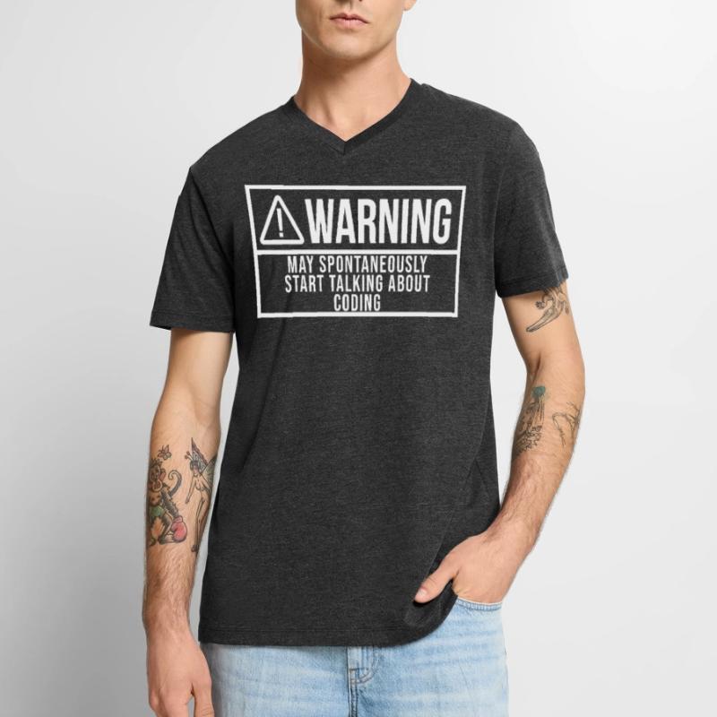 Coding Coding Coding Men's Premium Organic T-shirt with V-neck