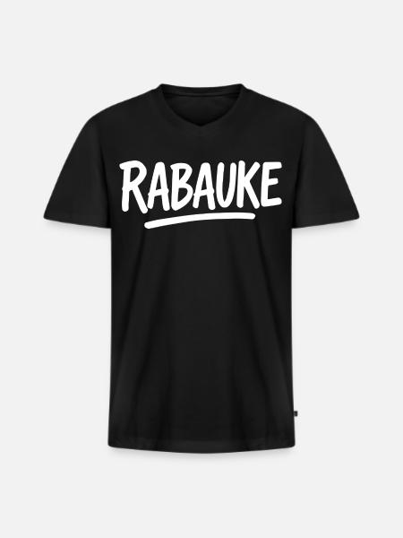 Loubard - T-shirt encolure en V Premium bio Homme - noir