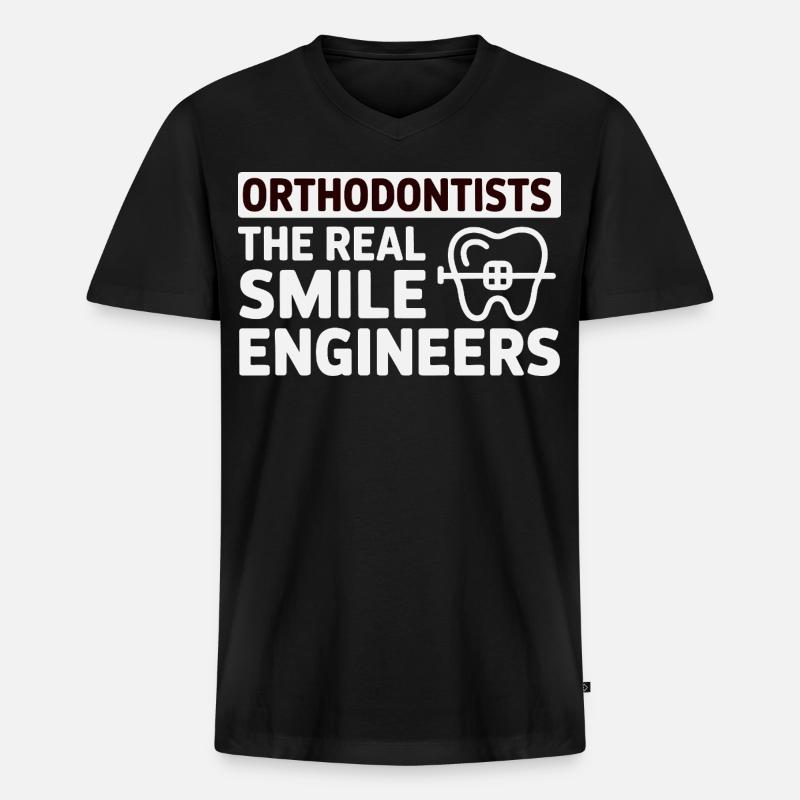 Dental Expert Structural Alignment Engineer Gear  - Men's Premium Organic T-shirt with V-neck - black
