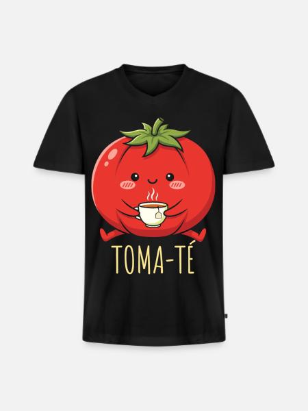Lustige Spanischlehrerin der Maestra-Schule - Männer Premium Bio T-Shirt mit V-Ausschnitt - Schwarz