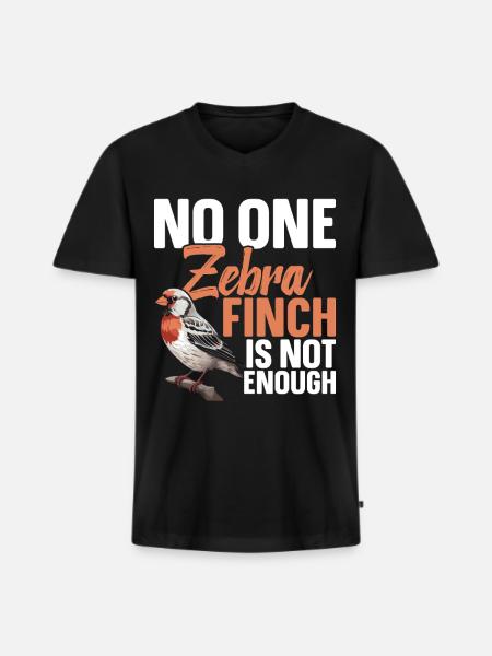 Zebrafinken-Futterhäus-Käfig für Zebras - Männer Premium Bio T-Shirt mit V-Ausschnitt - Schwarz