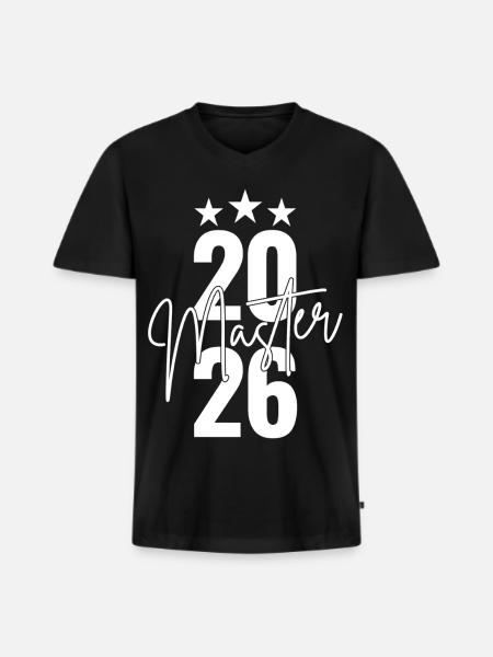 Master 2026 - Men's Premium Organic T-shirt with V-neck - black