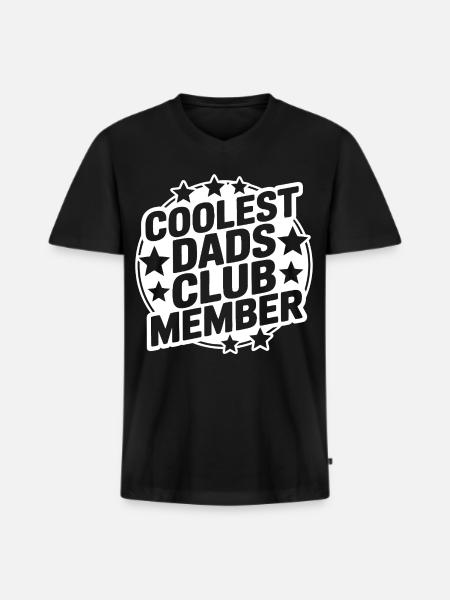 Super Papa Club - Men's Premium Organic T-shirt with V-neck - black