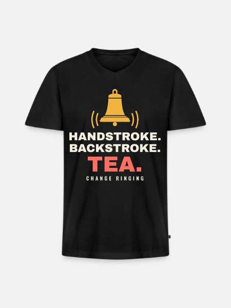 Handschwimmen Rückenschwimmen Tee - Männer Premium Bio T-Shirt mit V-Ausschnitt - Schwarz