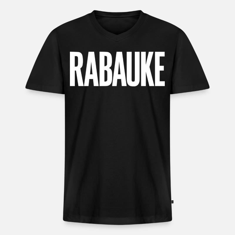 Loubard - T-shirt encolure en V Premium bio Homme - noir