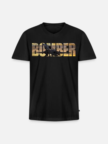 Bomber Tu-22 M3 - Men's Premium Organic T-shirt with V-neck - black