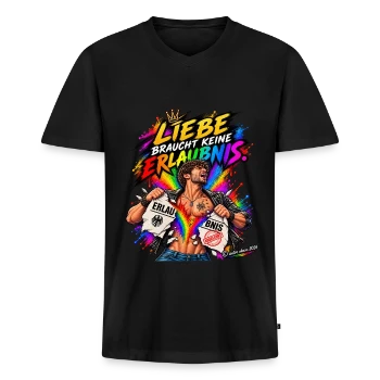 Männer Premium Bio T-Shirt mit V-Ausschnitt