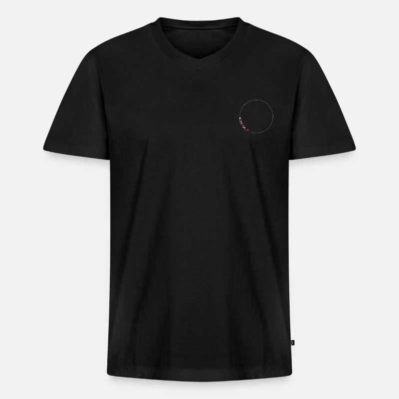 Weihnachten - Männer Premium Bio T-Shirt mit V-Ausschnitt - Schwarz