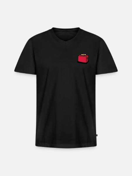 toaster - Men's Premium Organic T-shirt with V-neck -