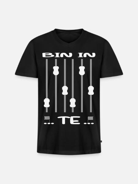 Rentner - Männer Premium Bio T-Shirt mit V-Ausschnitt - Schwarz
