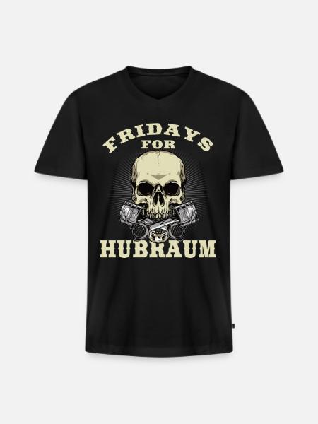 Fridays for displacement - Men's Premium Organic T-shirt with V-neck - black