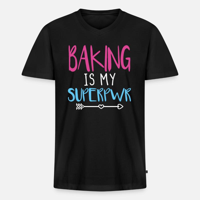 Back Spruch lustig Geschenk - Männer Premium Bio T-Shirt mit V-Ausschnitt - Schwarz