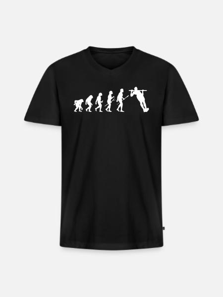 Calisthenics Callisthenics remontent - T-shirt encolure en V Premium bio Homme - noir