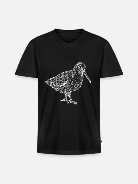 Oiseau oiseau oiseau mouches - T-shirt encolure en V Premium bio Homme - noir