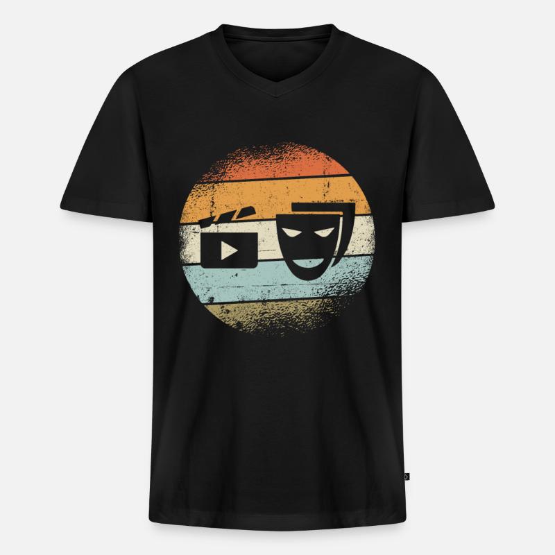 Schauspieler Geschenk - Männer Premium Bio T-Shirt mit V-Ausschnitt - Schwarz