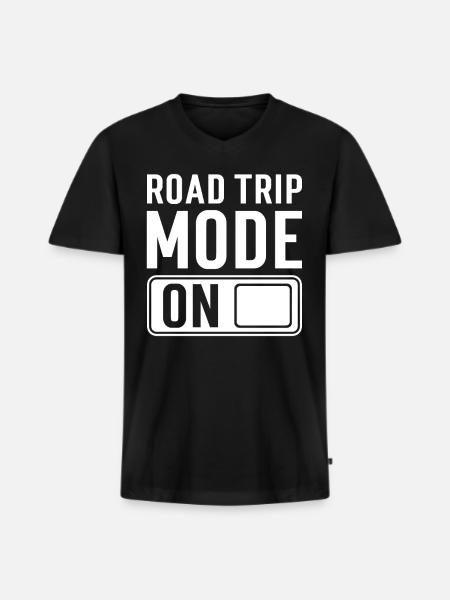 Roadtrip Dire - T-shirt encolure en V Premium bio Homme - noir