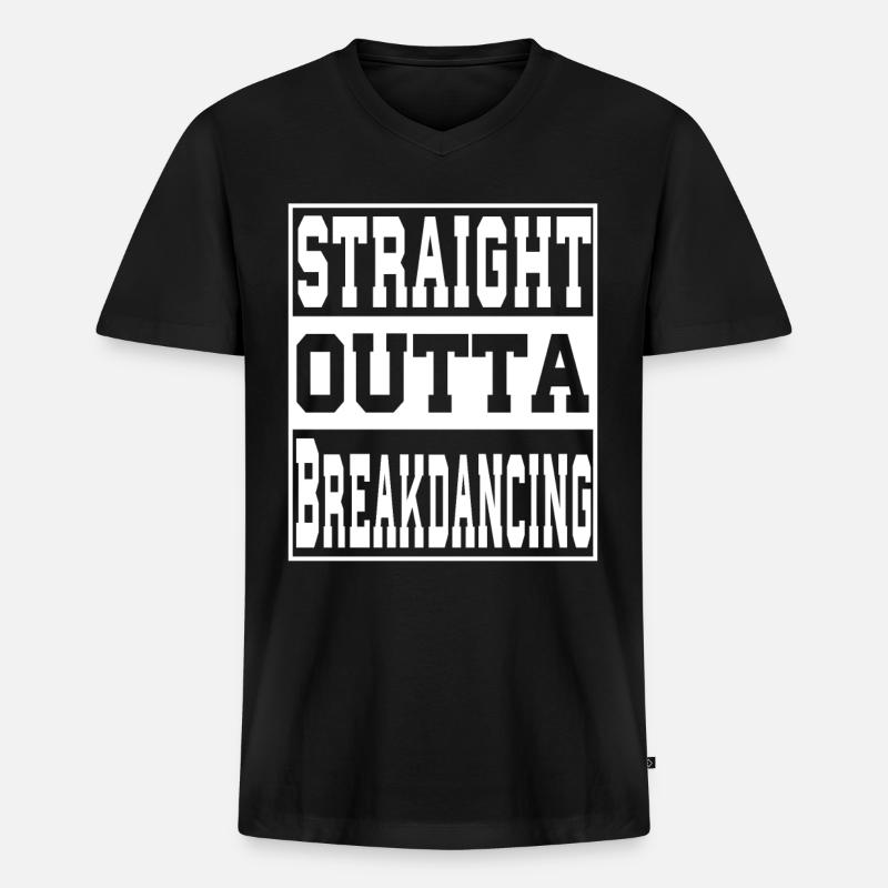 Bowling Spruch lustig - Männer Premium Bio T-Shirt mit V-Ausschnitt - Schwarz