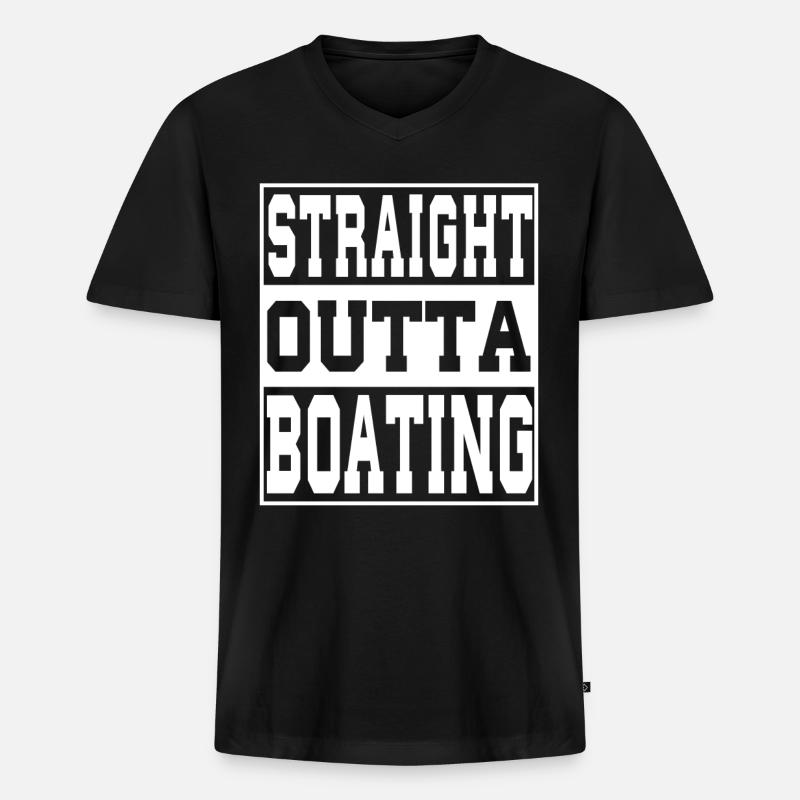 Baoting Spruch lustig - Männer Premium Bio T-Shirt mit V-Ausschnitt - Schwarz