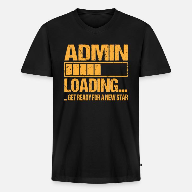 Admin loading Admin Training - Men's Premium Organic T-shirt with V-neck - black