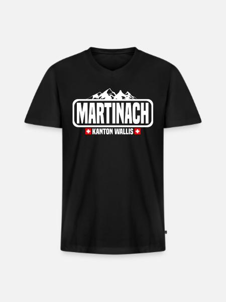 martinach - Men's Premium Organic T-shirt with V-neck - black