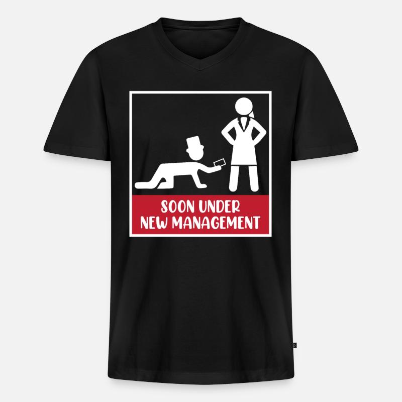 Ehemann Bräutigam Junggesellenabschied - Männer Premium Bio T-Shirt mit V-Ausschnitt - Schwarz