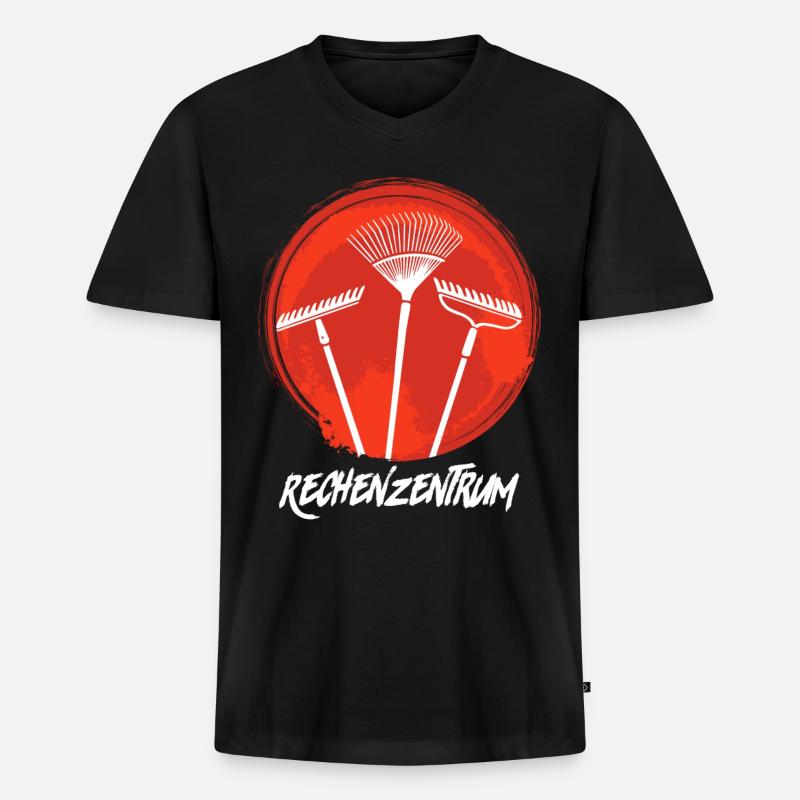 Rechenzentrum Programmierer Coder Informatiker - Männer Premium Bio T-Shirt mit V-Ausschnitt - Schwarz