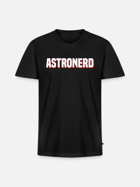 astronomie - T-shirt encolure en V Premium bio Homme - noir