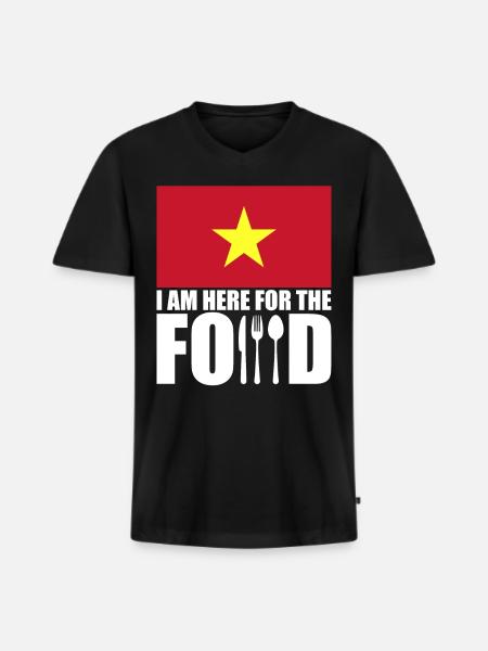 Vietnam holiday trip souvenir - Men's Premium Organic T-shirt with V-neck - black