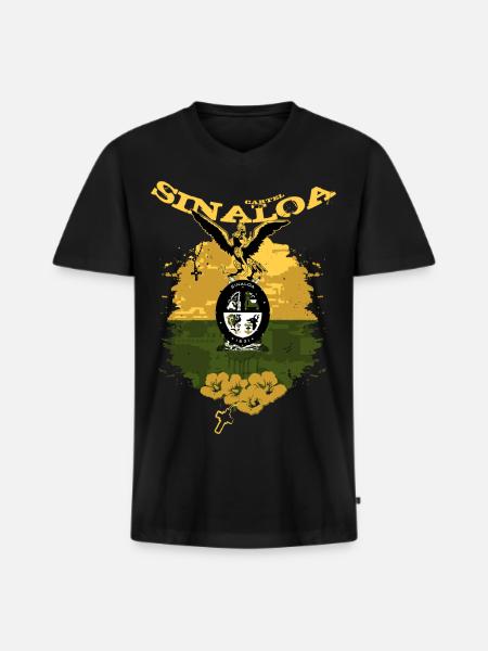 Sinaloa Mexico - Männer Premium Bio T-Shirt mit V-Ausschnitt - Schwarz