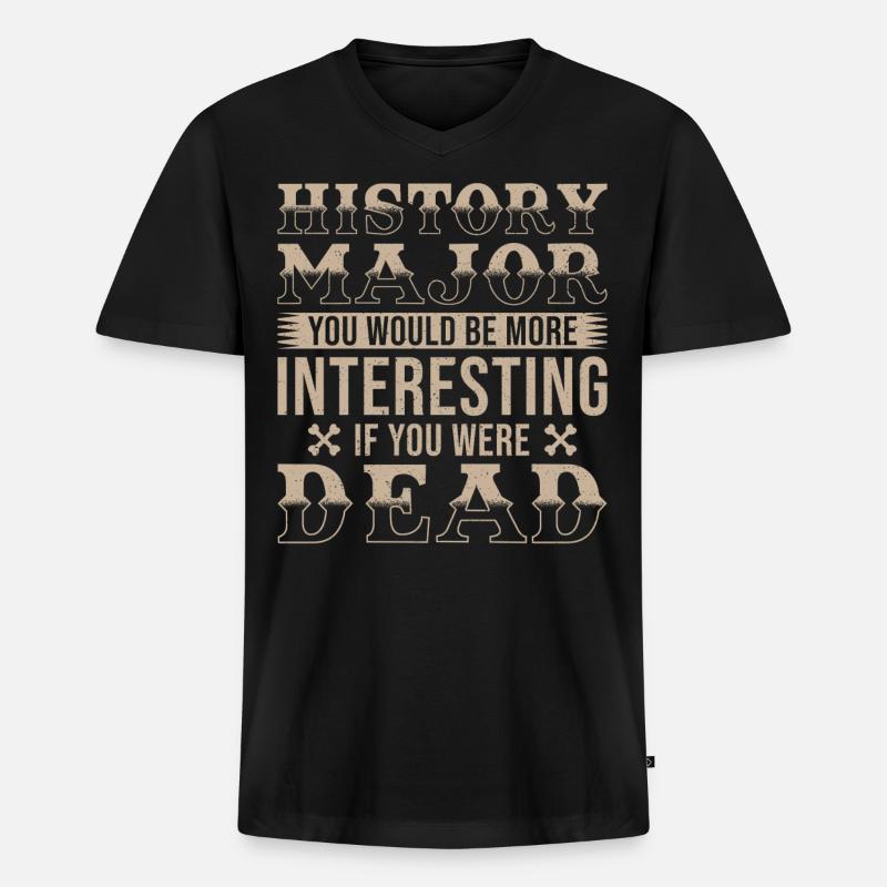 Geschichte Abschluss - Männer Premium Bio T-Shirt mit V-Ausschnitt - Schwarz