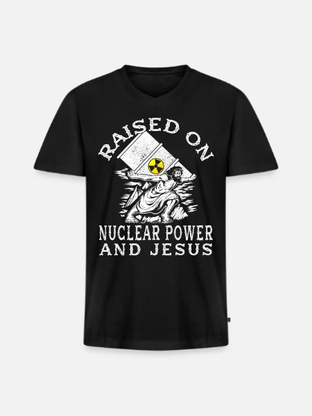 Nuclear Engineers - Nuclear Engineer - Men's Premium Organic T-shirt with V-neck - black