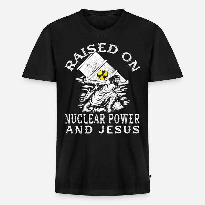 Nuclear Engineers - Nuclear Engineer - Men's Premium Organic T-shirt with V-neck - black