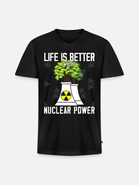 Nuclear Engineers - Nuclear Engineer - Men's Premium Organic T-shirt with V-neck - black