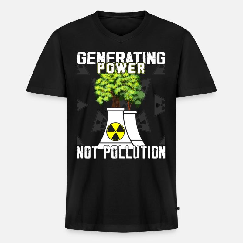 Nuclear Engineers - Nuclear Engineer - Men's Premium Organic T-shirt with V-neck - black