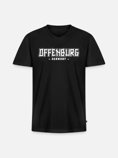 Offenburgerin Offenburger Offenburg - Men's Premium Organic T-shirt with V-neck - black