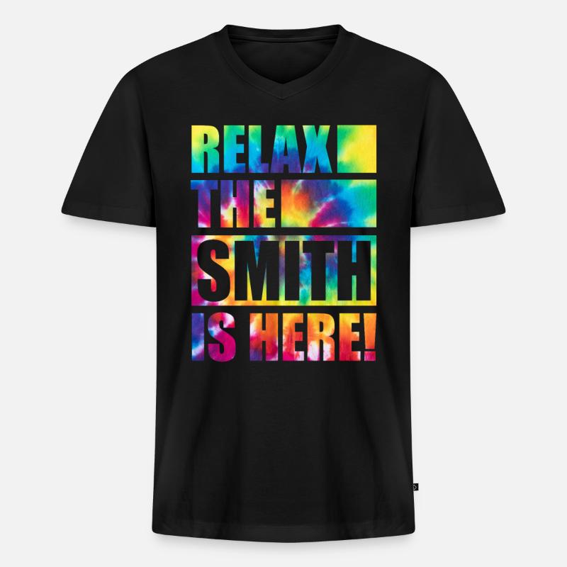 Smith Lustiger Spruch - Männer Premium Bio T-Shirt mit V-Ausschnitt - Schwarz