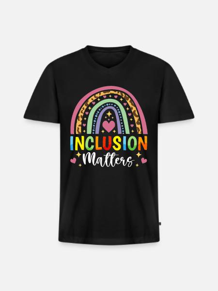 Parapro -Lehrer -Assistent Paraprofessionales - Männer Premium Bio T-Shirt mit V-Ausschnitt - Schwarz
