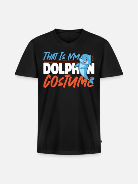 Dolphin Halloween That Is My - Men's Premium Organic T-shirt with V-neck - black