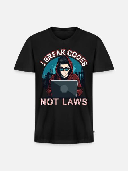 Ethical Hacking Analyst Ethical - Men's Premium Organic T-shirt with V-neck - black