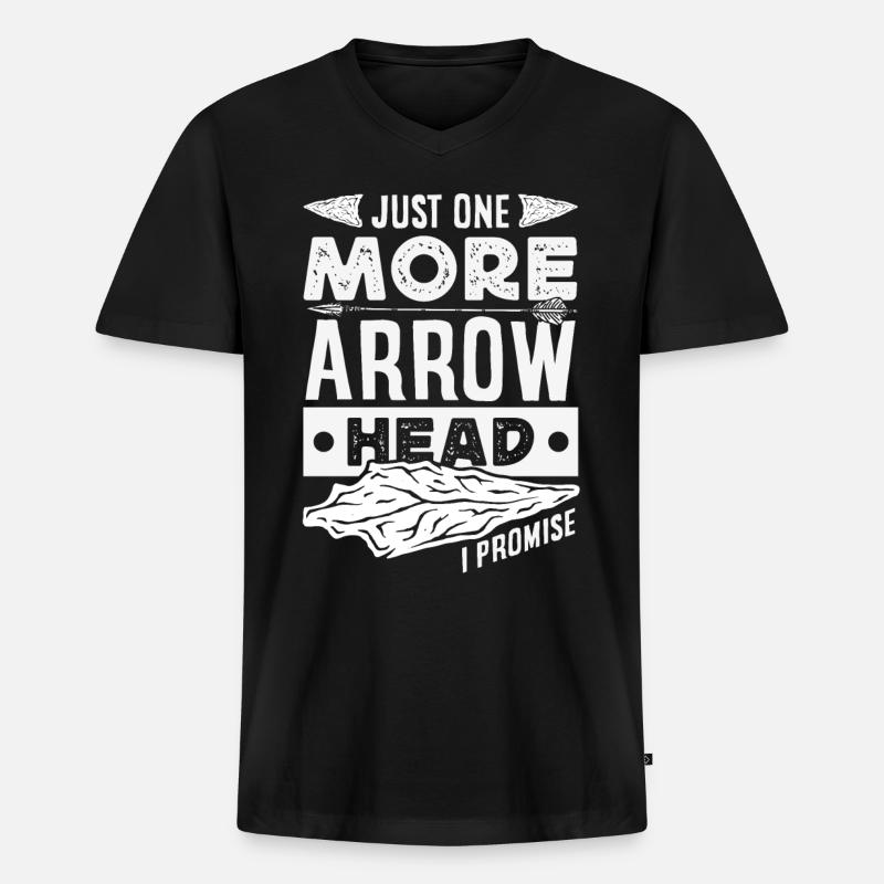 Arrowhead Hunter Archery Arrowhead - Men's Premium Organic T-shirt with V-neck - black