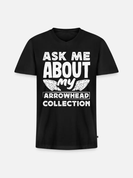 Arrowhead Hunter Archery Arrowhead - Men's Premium Organic T-shirt with V-neck - black