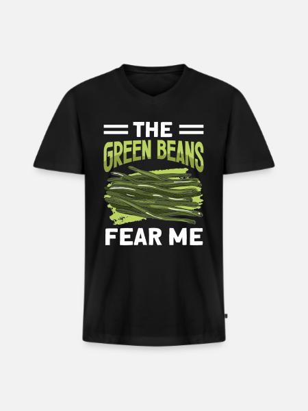 Thanksgiving-auflauf mit Grünen Bohnen - Männer Premium Bio T-Shirt mit V-Ausschnitt - Schwarz